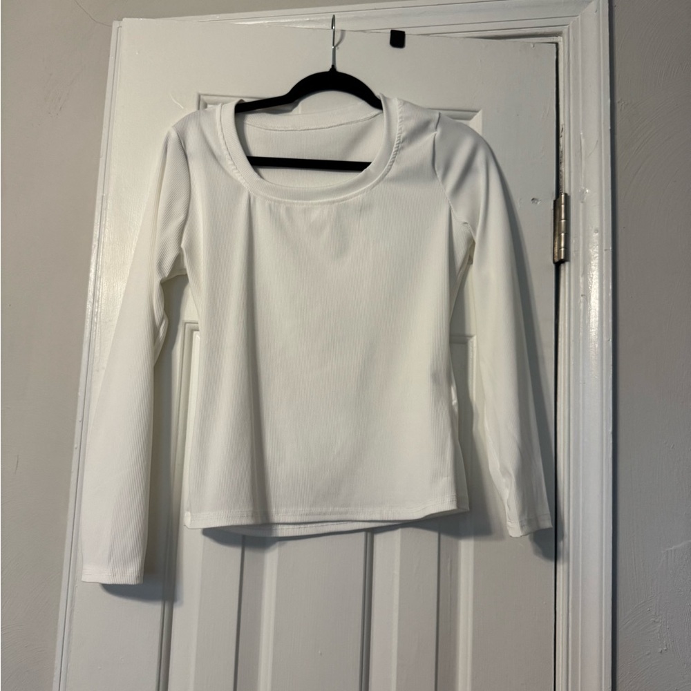 Elegant White Long Sleeve Top